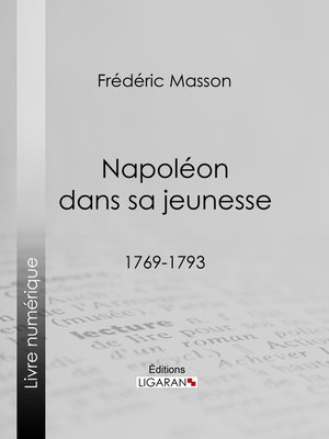 cover image of Napoléon dans sa jeunesse